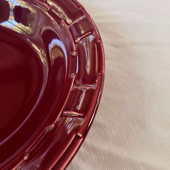 Red Longaberger 40oz Pasta Bowl - Picture 6 of 12